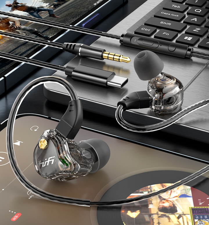 BowLift | HiFi In-ear Headphones, with High-quality Sound, Changeable Cable Design, Mounting Ear Design & Ergonomics, for Sports, Study & More