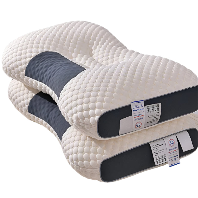 BowLift | LuxiRest Antibacterial Massage Cushion | Ergonomic Neck Support for Revitalizing Sleep and Relaxation