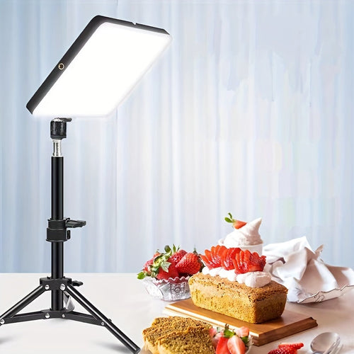 BowLift | Adjustable LED Lamp Stand for Photography and Video – 1.1m Height, Sturdy Aluminum Stand with Lamp