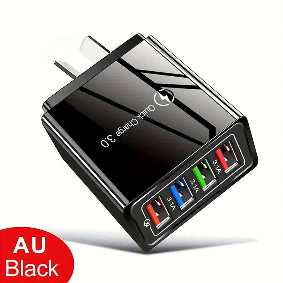 4-Port Quick Charge 3.0 Charger with AI Performance Boost