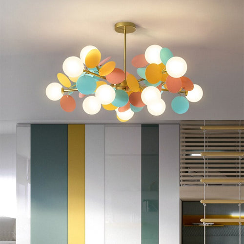 BowLift | Flower Branch Chandelier Living Room