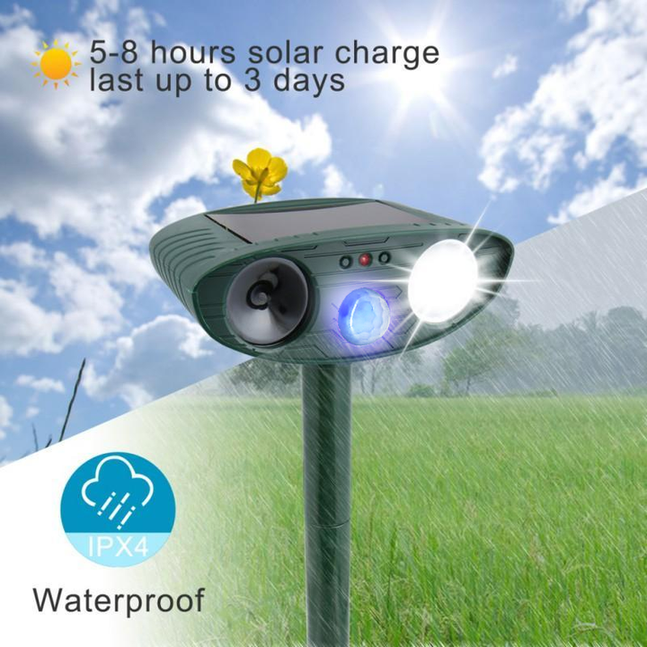 BowLift | Solar-Powered Ultrasonic Deer Repeller - Effective Deer Deterrent for Gardens & Yards in 48 Hours