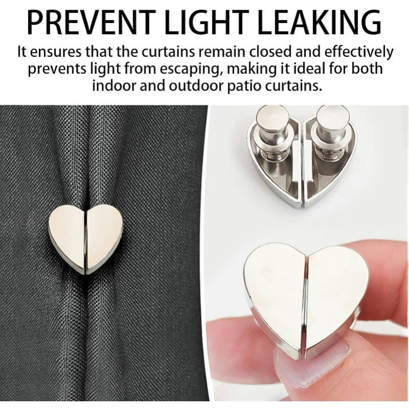 Heart-Shaped Magnetic Curtain Fasteners Bowlift