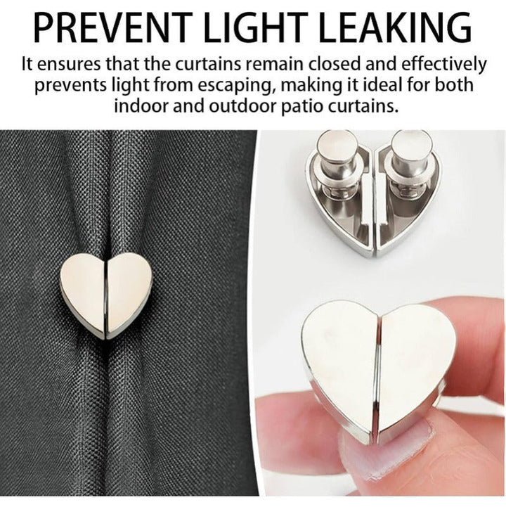 Heart-Shaped Magnetic Curtain Fasteners Bowlift