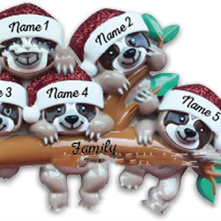 BowLift | Acrylic Personalized Family Christmas Ornament w.Koala Bears; One for each family member