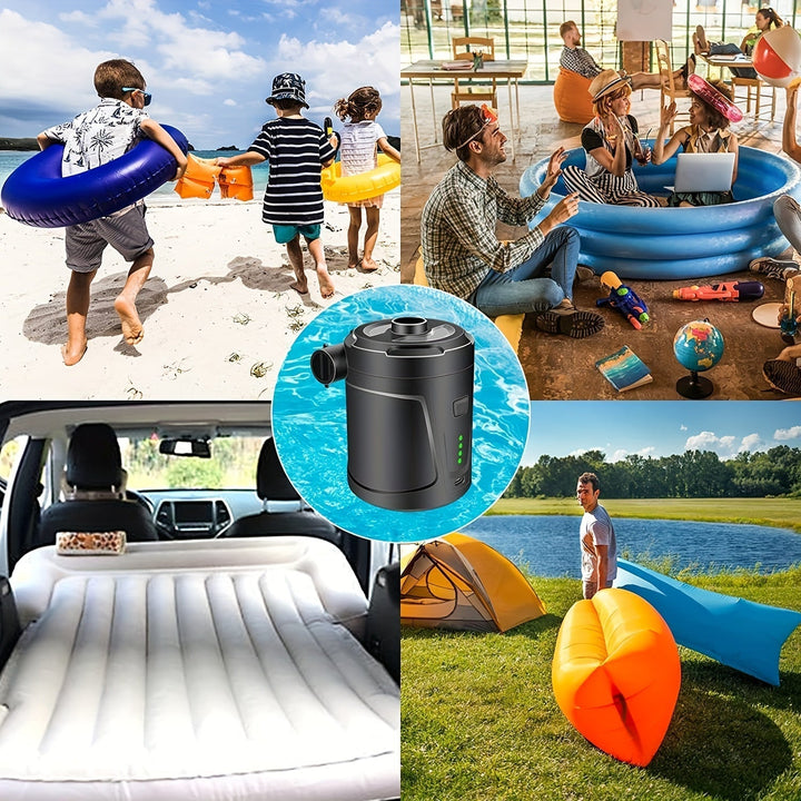 BowLift | Electric Air Pump AirTrek Mini | USB Rechargeable & Cordless | Compact & Sturdy | For Air Mattresses & Outdoor