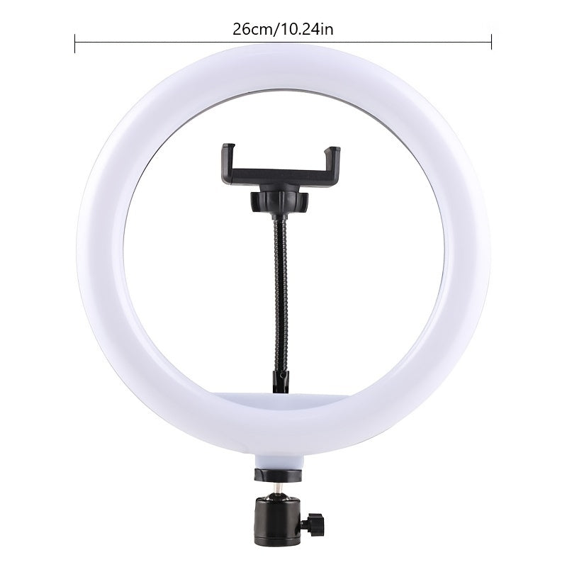 BowLift | 10-Inch LED Ring Light with Adjustable Stand and Phone Holder - Ideal for Makeup, Photography, and Vlogging