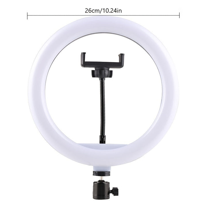 BowLift | 10-Inch LED Ring Light with Adjustable Stand and Phone Holder - Ideal for Makeup, Photography, and Vlogging