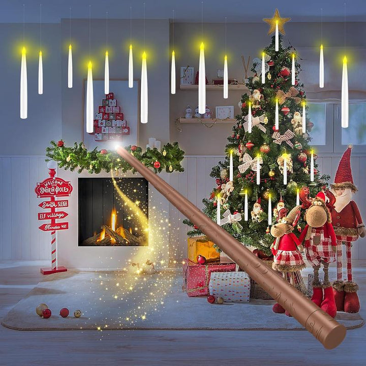 BowLift | LumiGlow LED Candle Set | Flameless hanging candles with remote control for atmospheric decoration