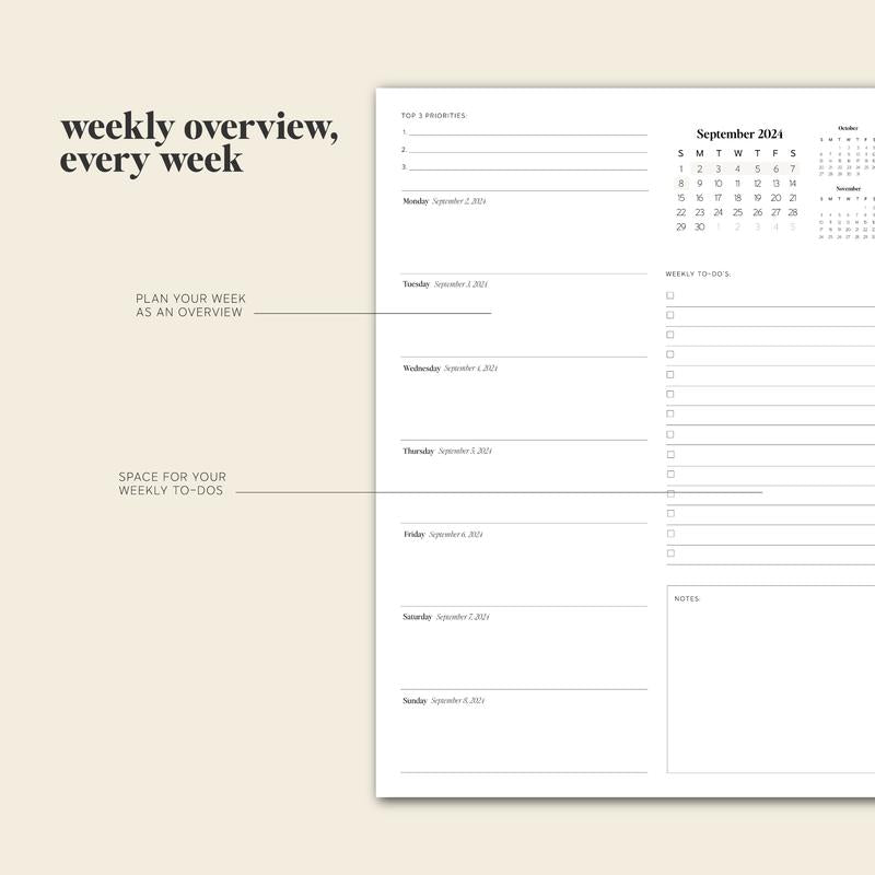 BowLift | Daily Planner 24-25 - PlanEase