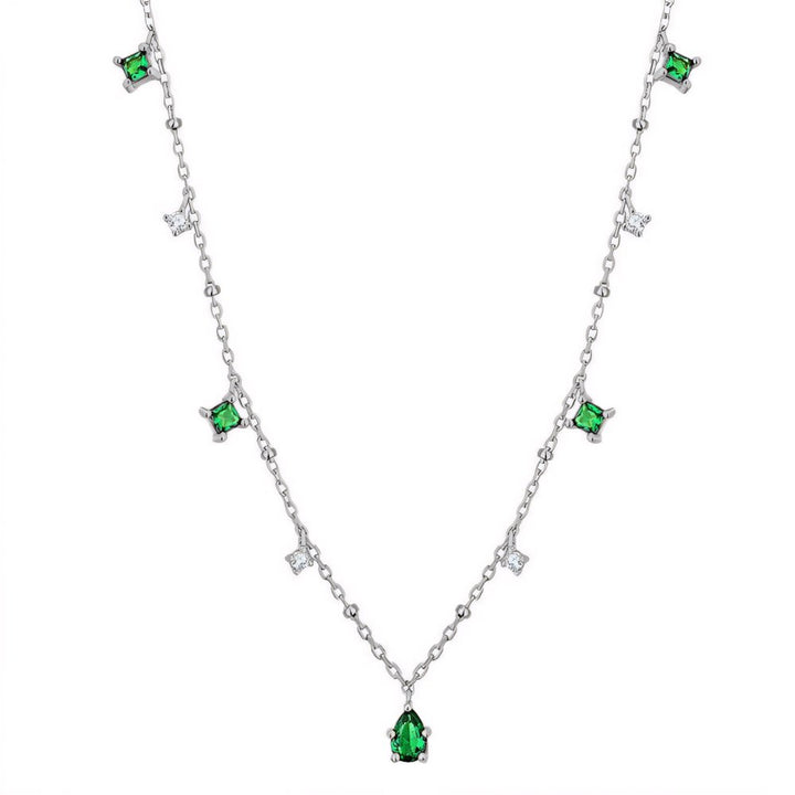 BowLift | Dainty Emerald Aurora Necklace