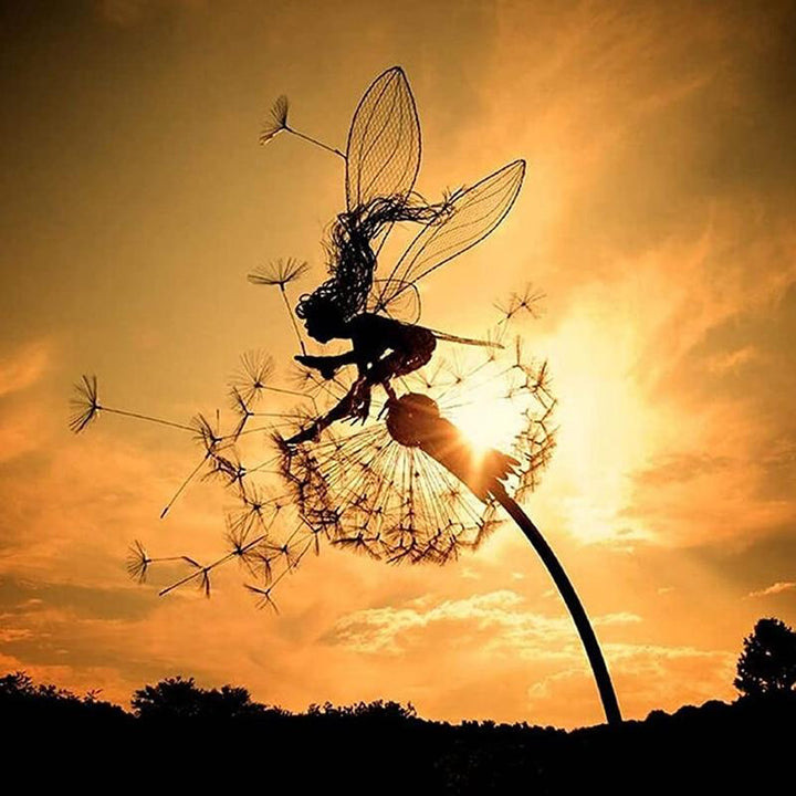 BowLift | Dancing Fairy Statue Steel Garden