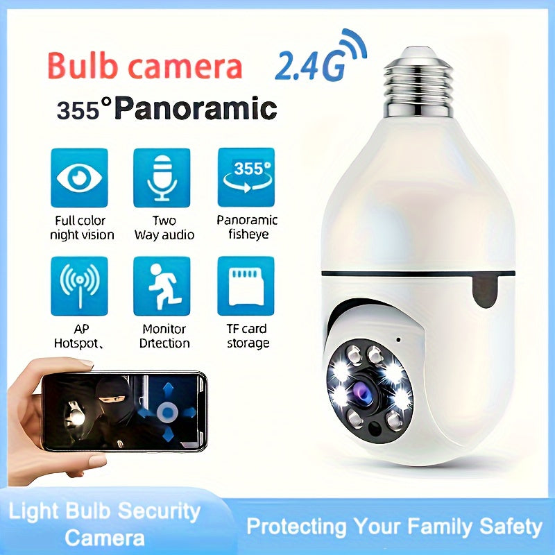 BowLift | Smart Lamp Camera with HD Quality, Night Vision and Two-Way Audio for Enhanced Home Security