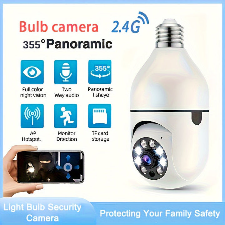 BowLift | Smart Lamp Camera with HD Quality, Night Vision and Two-Way Audio for Enhanced Home Security