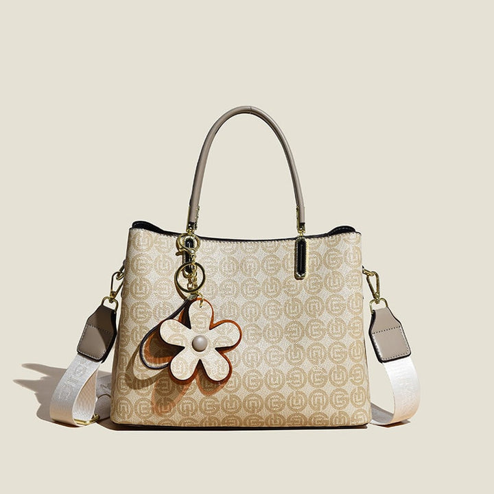 BowLift | Women’s Tote Bag | Vintage Floral Print | Faux Leather | Spacious 20L Capacity