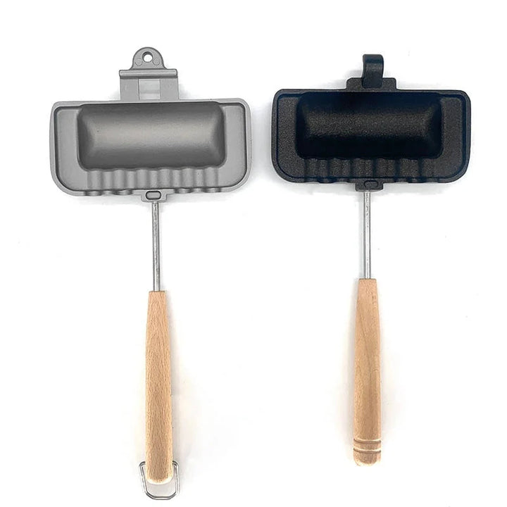 BowLift | Double-sided sandwich pan – Non-stick aluminum breakfast roaster