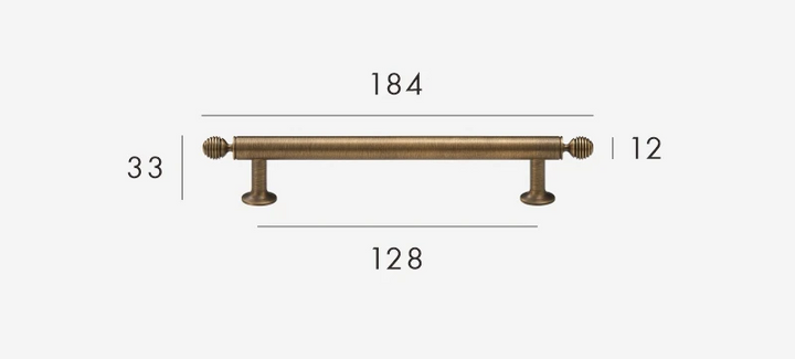 BrassElegance Solid Brass Antique T-Griff Bowlift