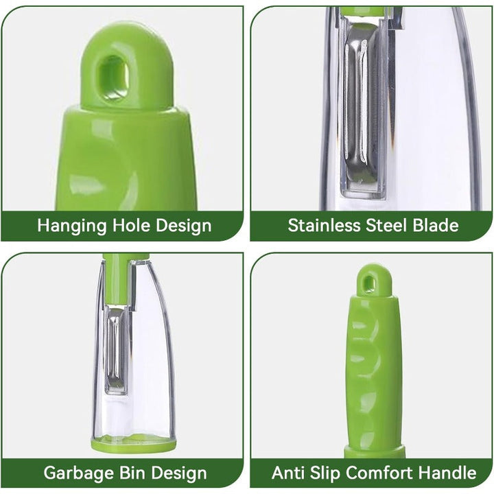 Vegetable Peeler with Container Bowlift