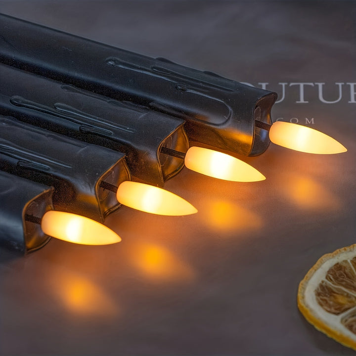 FlameFree - Set of 6 LED Candles with Remote Control Bowlift