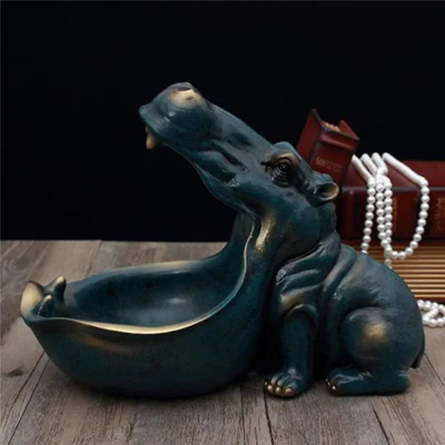 BowLift | Decorative Hippo Desk Storage Box - HippoStash