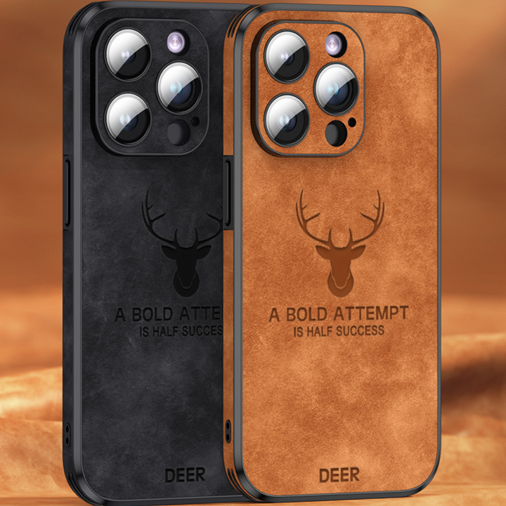 BowLift | Deer - Luxury Leather iPhone Case with Stylish Design and Shockproof Protection