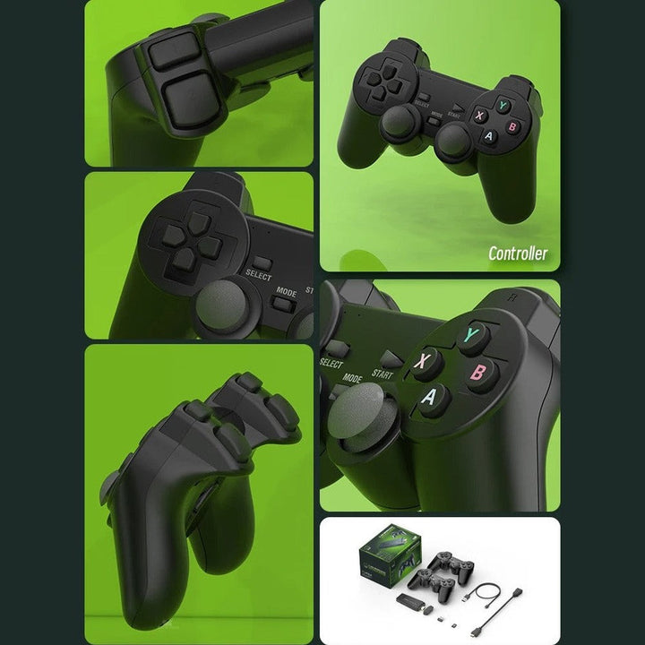 BowLift | 4K Retro Video Game Console Stick Dual Wireless Controllers Set