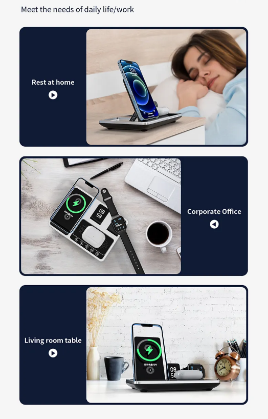 PowerPro Charger – 4-in-1 Wireless Charging Station Bowlift