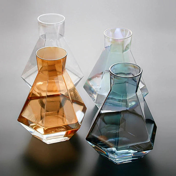 Diamond Type Glass Water Bottle Pitcher Drinkware Creative Drinkware | Bowlift