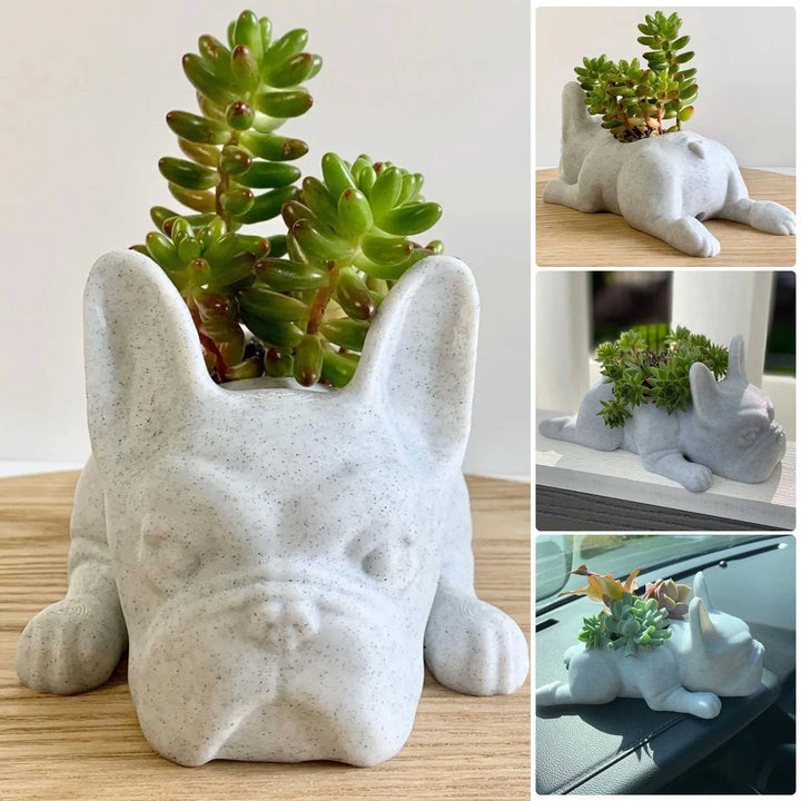 BowLift | Dog Resin Succulent Planter - Buddy