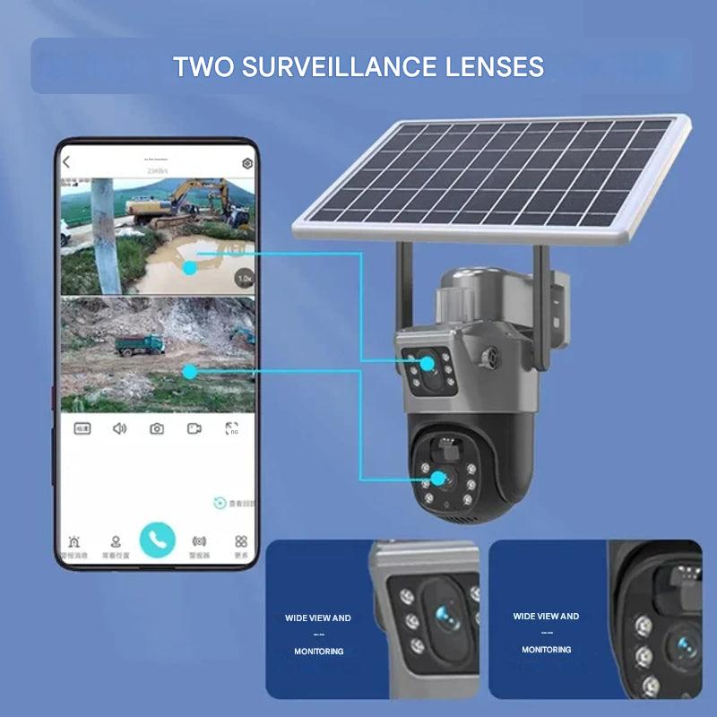 DualGuard Solar 4K – Wireless 4K Security Camera with Solar Panel and 4G | Bowlift