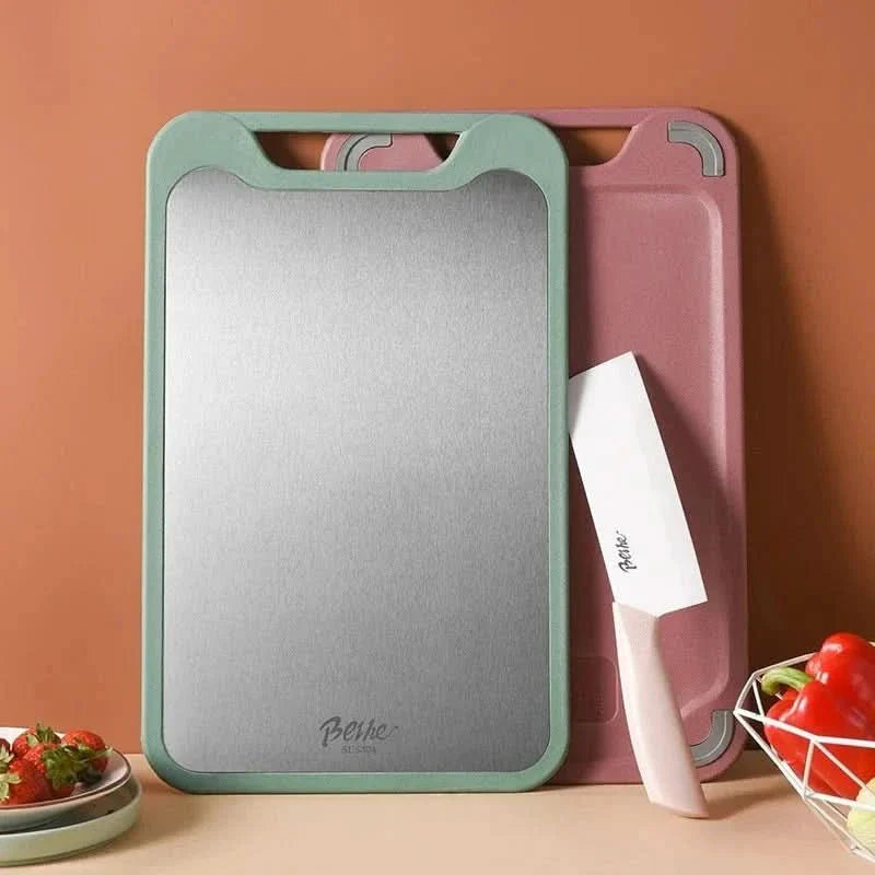 BowLift | Double-Sided Stainless Steel Kitchen Cutting Board