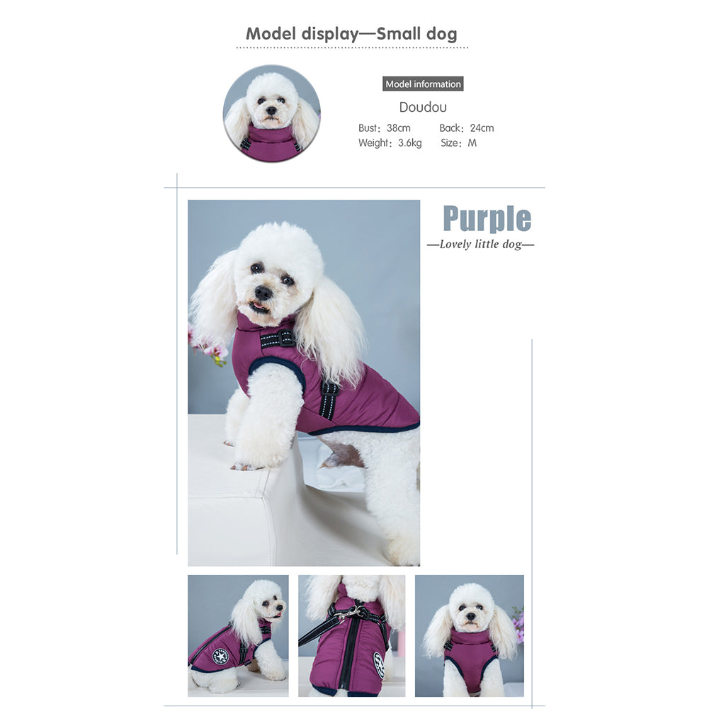 BowLift | WoofGuard - Waterproof Winter Jacket with Integrated Harness