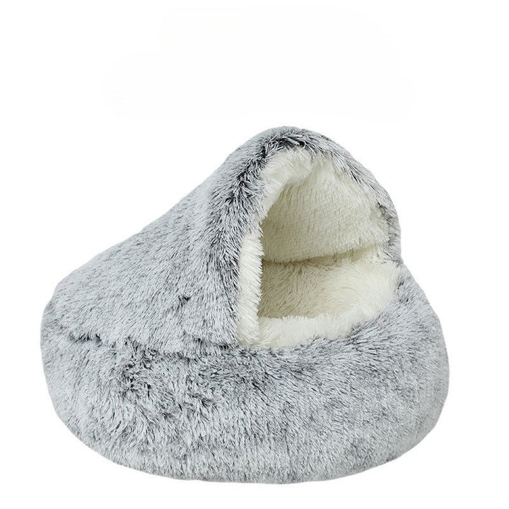BowLift | CozyPaws - 2-in-1 Round Cat Bed & Winter Sleeping Bag for Ultimate Comfort