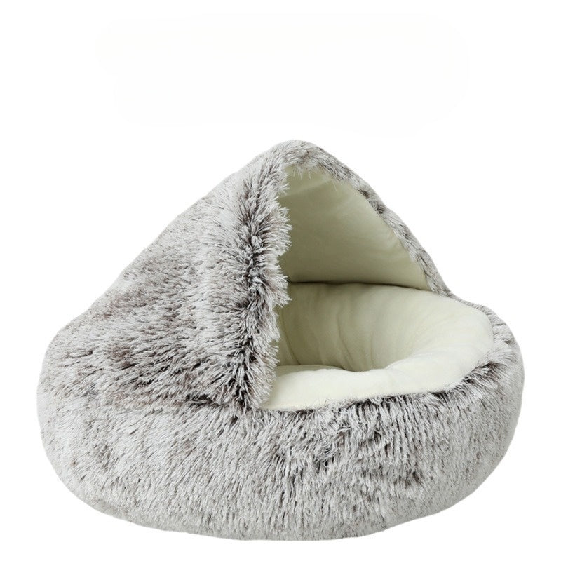 BowLift | CozyPaws - 2-in-1 Round Cat Bed & Winter Sleeping Bag for Ultimate Comfort