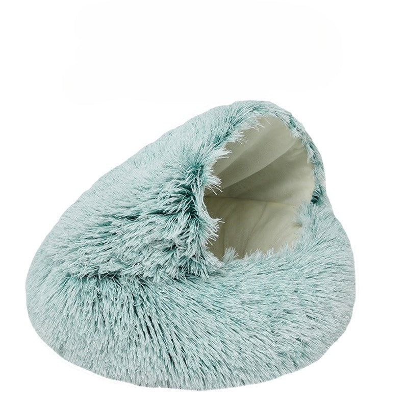 BowLift | CozyPaws - 2-in-1 Round Cat Bed & Winter Sleeping Bag for Ultimate Comfort
