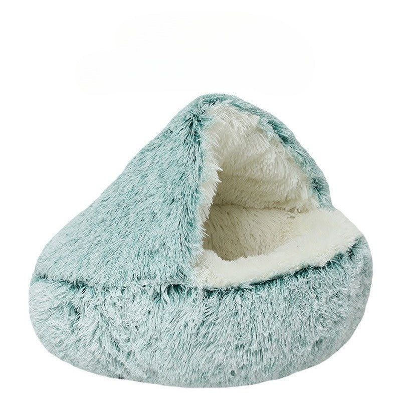 BowLift | CozyPaws - 2-in-1 Round Cat Bed & Winter Sleeping Bag for Ultimate Comfort
