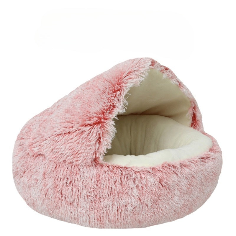 BowLift | CozyPaws - 2-in-1 Round Cat Bed & Winter Sleeping Bag for Ultimate Comfort