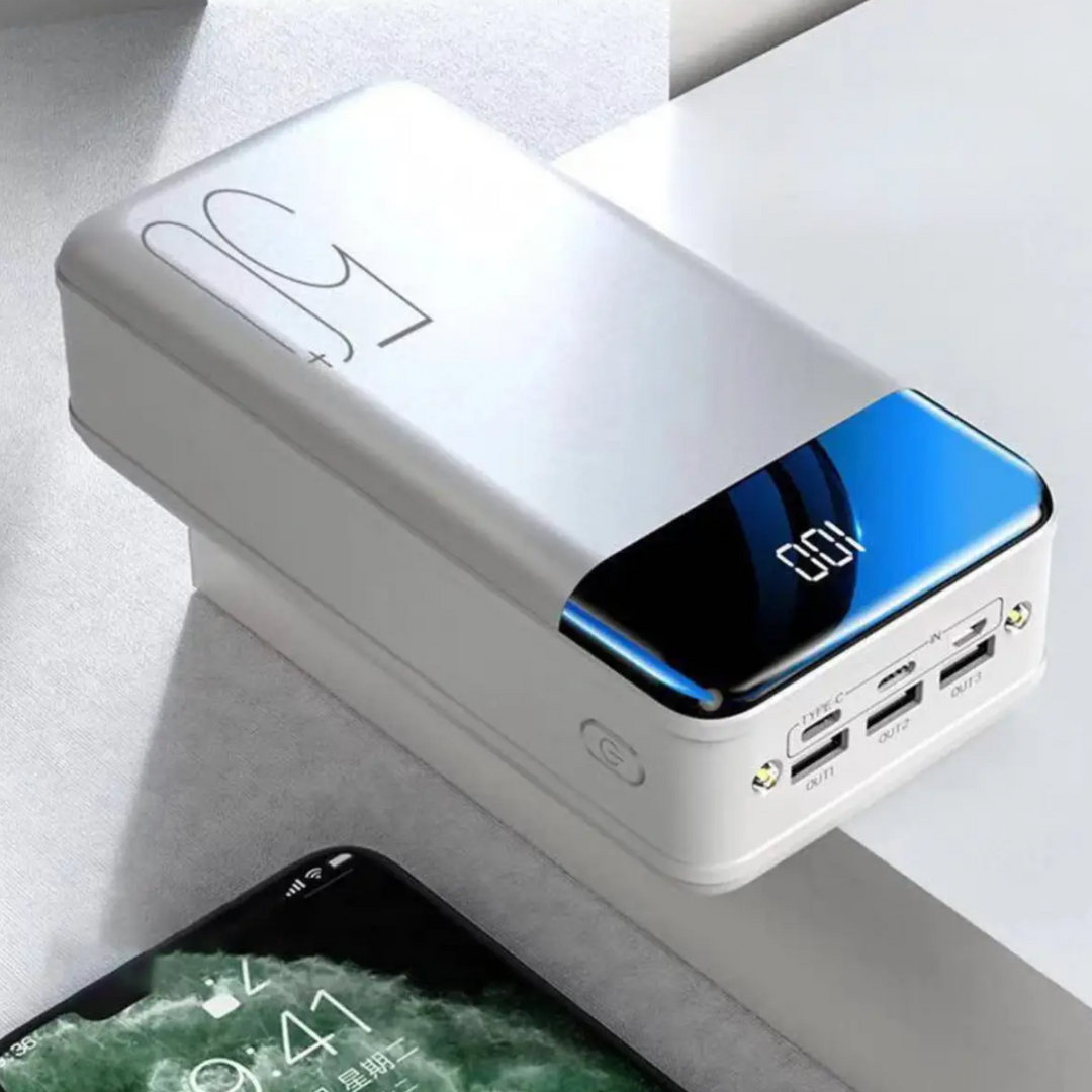 BowLift | 100,000mAh Ultra-High Capacity Power Bank with Super Fast Charging – Portable Charger for Phones, Tablets, and Laptops