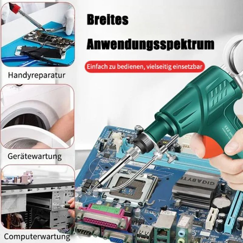 Auto-Feed Soldering Iron | 80W fast heat precision tool | Bowlift