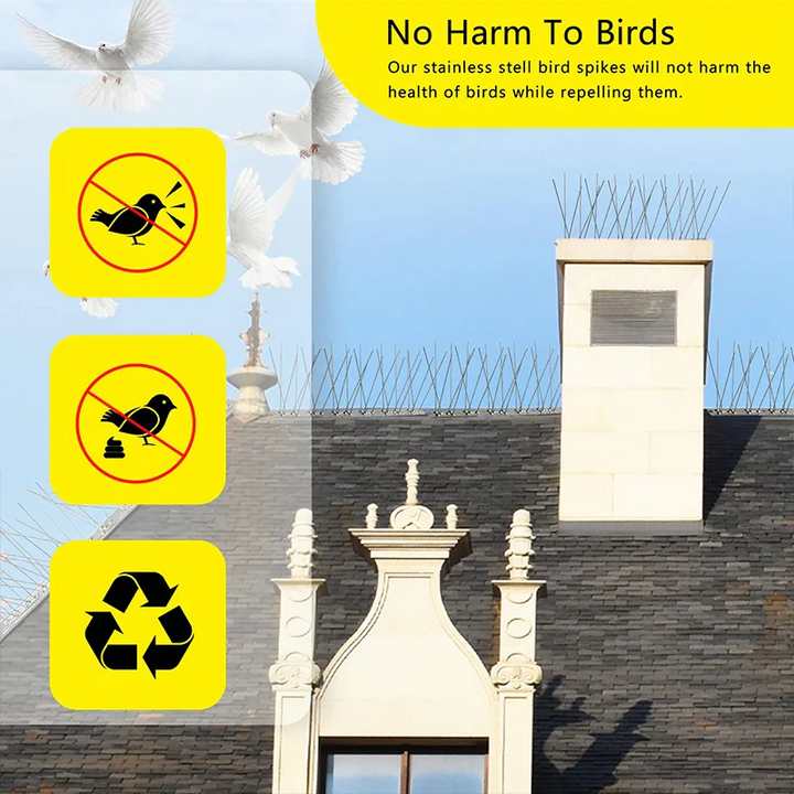 BowLift | Outdoor Stainless Bird Repeller Spikes
