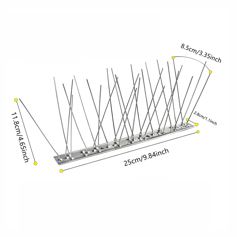 BowLift | Outdoor Stainless Bird Repeller Spikes