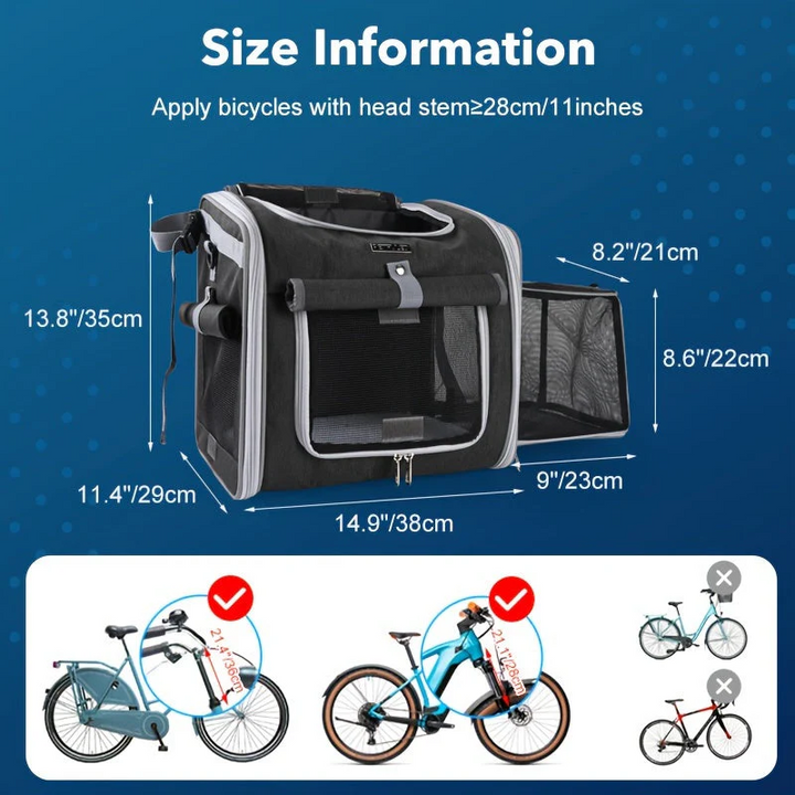 BowLift | Expandable Bike Basket for Pets