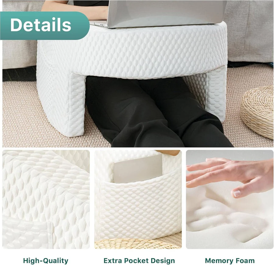 BowLift | Reading Pillow for Bed, Memory Foam with Washable Cover
