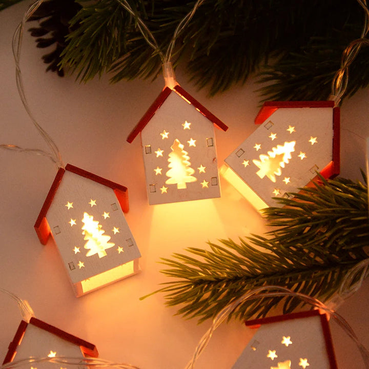 BowLift | LED Christmas Houses Made of Wood with Festive Lighting