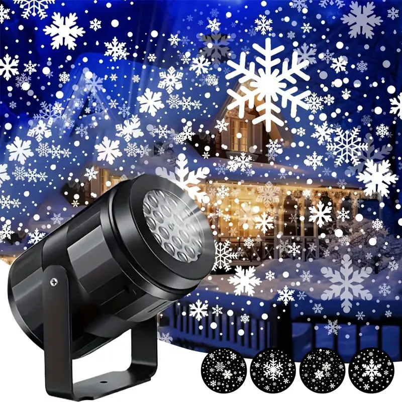 BowLift | Magic Snowflakes Christmas Projector – LED light show for indoor and outdoor