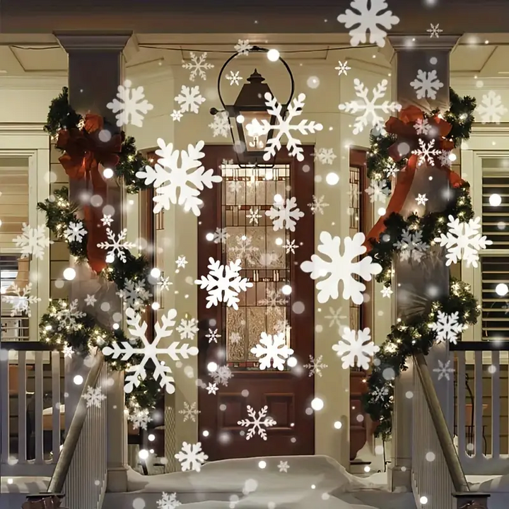 BowLift | Magic Snowflakes Christmas Projector – LED light show for indoor and outdoor