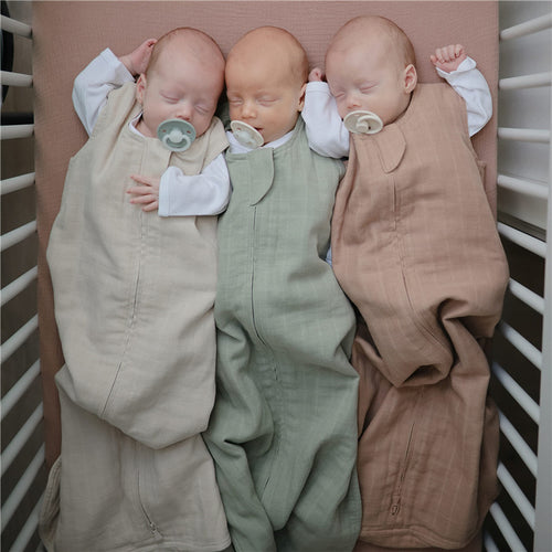 Baby sleeping bag with padding, size S–L