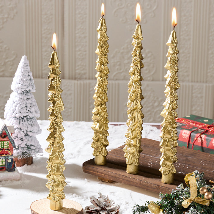 Christmas tree scented candle, handcrafted