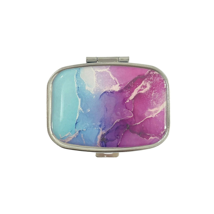 Pill organizer with compartments, portable
