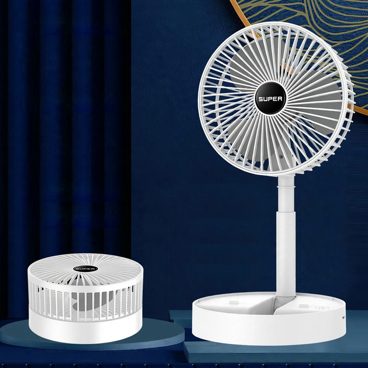 Portable hand fan with battery, 3 levels
